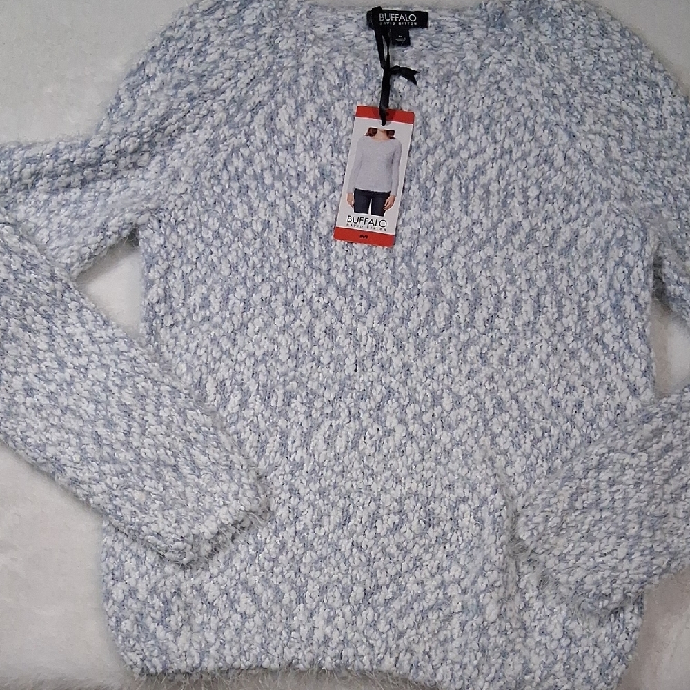 Buffalo David Bitton Women's Textured Gray Sweater